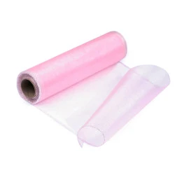 Organza breite 21 cm - Babyrosa (9 Meter)
