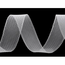 Versteifungsband crinoline fest breite 2,5 cm - Weiß (1 Meter)
