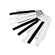 Klettband haken + schlaufen selbstklebend geschnitten 20 cm - Mix schwarz-weiß (4 Paare)
