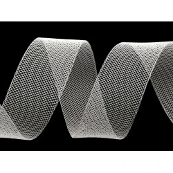 Versteifungsband netzband / tüll fein breite 1,5 cm - Transparent (20 Meter)