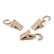Kunststoff-clips mit haken für gardinen - Dunkelbeige (10 Stücke)