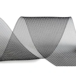 Versteifungsband crinoline fest breite 10 cm - Schwarz (1 Meter)