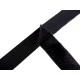 Klettband extrudierte haken und filzband breite 20 mm - Schwarz (5 Meter)