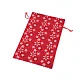 Weihnachtsgeschenkbeutel schneeflocken, 20 x 30 cm - Rot (10 Stücke)