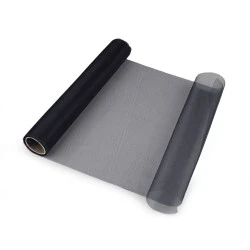 Organza milder glanz breite 36 cm - Schwarz (9 Meter)