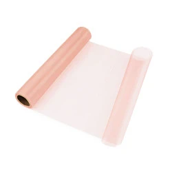 Organza milder glanz breite 36 cm - Puder-lachs (9 Meter)