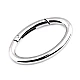 Design karabiner ellipse für handtaschen / schlüssel - Nickel (1 Stück)