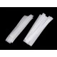 Flacher klettverschluss geschnitten breite 20 mm, fein - Weiß (10 Paare)