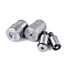 Aufsatz für druckknöpfe aus metall ø10; 12; 15 mm - Nickel (1 Set)