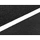 Flacher klettverschluss haken + plüsch, breite 50 mm, fein - Weiß (1 Meter)