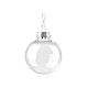 Weihnachtskugel transparent ø6 cm - Transparent (2 Stücke)