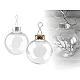Weihnachtskugel transparent ø6 cm - Transparent (2 Stücke)