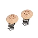 Holzclip für kinder – elefant, stern, smiley - Natürlich (1 Stück)