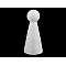 Figur 6 x 15 cm styropor - Weiß (1 Stück)