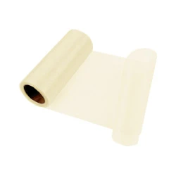 Organza leichter glanz breite 14,5 cm - Vanille (9 Meter)