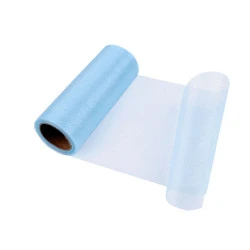 Organza leichter glanz breite 14,5 cm - Hellblau (9 Meter)