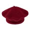 Damen / mädchen baskenmütze tonak 100% wolle - Dunkelrot (1 Stück)