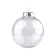 Weihnachtskugel zum verzieren, ø 10 cm, 2. wahl - Transparent (6 Stücke)
