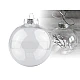Weihnachtskugel zum verzieren, ø 10 cm, 2. wahl - Transparent (6 Stücke)