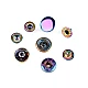 Metalldruckknöpfe für mitteldicke stoffe, ø 15 mm, regenbogenfarbig - Multicolor (10 Sets)
