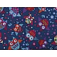 Kinderwagen-stoff 600d eulen mit pvc-behandlung - Dunkelblau (1 Meter)