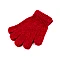 Chenille-handschuhe für kinder - Rot (1 Paar)