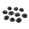 Applikation fellbommel ø 3 cm - Grau hematit (10 Stücke)