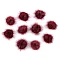 Applikation fellbommel ø 3 cm - Bordeaux hell (10 Stücke)