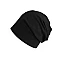 Baumwoll-mütze/loop schal, unisex - Schwarz (1 Stück)
