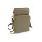 Crossbody-geldbörse mit handytasche, 11,5 x 18 cm - Grau-grün (1 Stück)