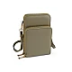 Crossbody-geldbörse mit handytasche, 11,5 x 18 cm - Kamel beige (1 Stück)