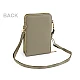Crossbody-geldbörse mit handytasche, 11,5 x 18 cm - Kamel beige (1 Stück)