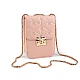 Gesteppte umhängetasche für damen mit biene, 13 x 18,5 cm - Puderig (1 Stück)