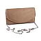 Clutch/abendtasche in wildlederoptik - Beige (1 Stück)