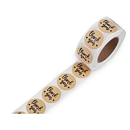 Papieraufkleber handmade with love, thank you ø 25 mm - Weiß (1 Rolle)