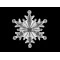 Deko-schneeflocken ø 10; 11 cm zum aufhängen - Transparent (1 Stück)