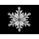 Deko-schneeflocken ø 10; 11 cm zum aufhängen - Transparent (1 Stück)