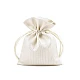 Geschenkbeutel 10 x 13 cm satin mit lurex - Hell-grau (1 Stück)