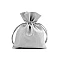 Geschenkbeutel 10 x 13 cm satin mit lurex - Hell-grau (1 Stück)
