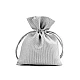 Geschenkbeutel 10 x 13 cm satin mit lurex - Hell-grau (1 Stück)