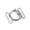 Amerikanischer metallverschluss, durchzug 30 mm - Nickel (1 Paar)