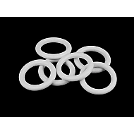 Farbiger holzring außen-ø 50 mm - Silber (20 Stücke)