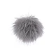Fellbommel mit schlaufe ø 8 cm - Hell-grau (1 Stück)