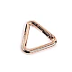 Karabiner dreieck, durchzug 25 mm - Rosagold (10 Stücke)