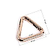Karabiner dreieck, durchzug 25 mm - Rosagold (10 Stücke)