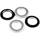 Click-öse für gardinen und vorhänge, innen-ø 42 mm - Weiß (10 Sets)