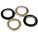 Click-öse für gardinen und vorhänge, innen-ø 42 mm - Weiß (10 Sets)