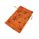 Geschenkbeutel spinnennetz/halloween, 20 x 31 cm, satin - Schwarz (10 Stücke)