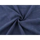 Dekostoff mit chenille-struktur - Blau (1 Meter)