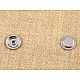 Doppelseitige metalldruckknöpfe für dicke stoffe, ø 15 mm, edelstahl - Nickel (50 Sets)